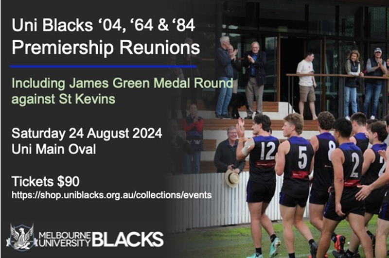 2004 & 1984 Premiership Reunion Luncheon - inc. James Green Medal Celebration
